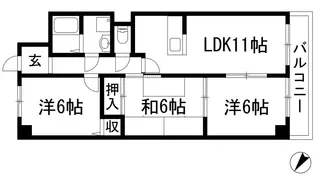 デイグランシエル【5階】の間取り