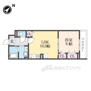 ヒカルサ尼崎神崎町【2階】の間取り