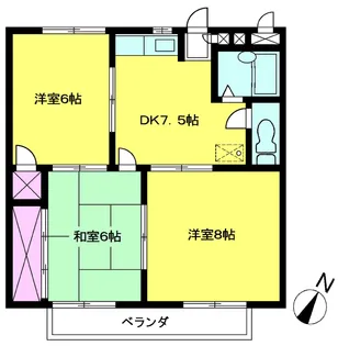 レジデンスミヤハラ【2階】の間取り