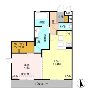 ライズ【1階】の間取り