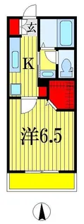 アルファクレス【1階】の間取り