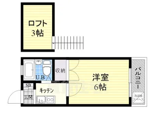 フラワーハイツ【2階】の間取り
