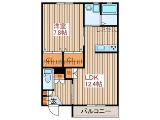 サニーガーデン花みずき【1階】の間取り