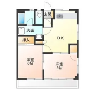 ラフィーネ陽東【2階】の間取り