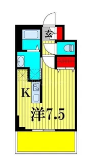 Alivis船橋East【15階】の間取り
