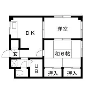 エステートピア【1階】の間取り