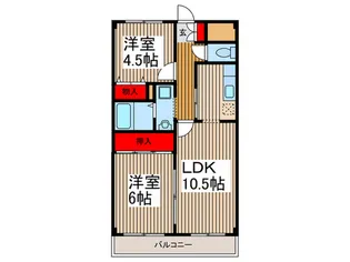 ヴィラ・もくせい【3階】の間取り