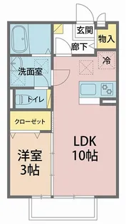 ワ・ラフィーヌ【2階】の間取り