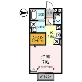 グラン瓜生【2階】の間取り