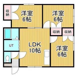 サンハイツE・F【2階】の間取り