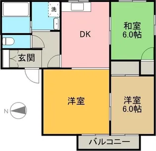 ハイムドラセナ B棟【1階】の間取り