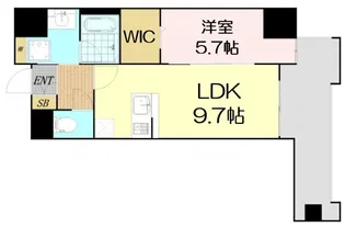 ドミツィール福【1階】の間取り