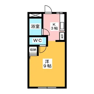 コーポ永坂【1階】の間取り