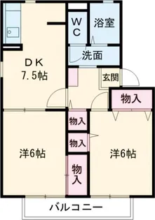 グランシャリオA【1階】の間取り