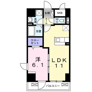 トゥットフェリーチェ八王子【6階】の間取り