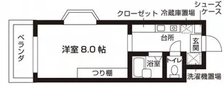メゾンチェリーフィールドII【2階】の間取り