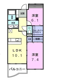 パイン・ヒルズ壱番館【2階】の間取り