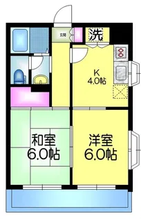 ジュネラス指田【3階】の間取り