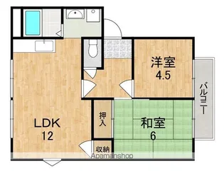 木村ハイツD【2階】の間取り