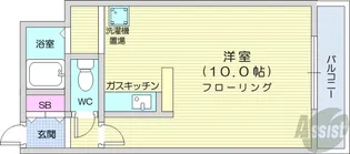 グローリア北21【4階】の間取り