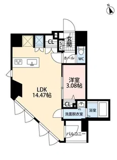 アーテルステラ巣鴨【3階】の間取り