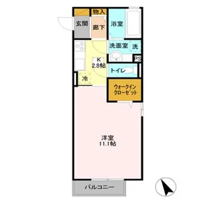 エンベリーザ A【2階】の間取り