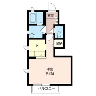 ◆ヴェルドミールB シャーメゾン【1階】の間取り
