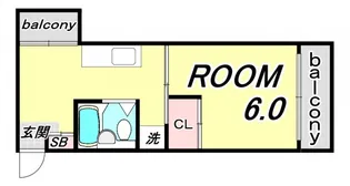 広島県広島市中区舟入南1【マンション】の間取り