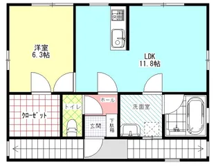 イースト【2階】の間取り