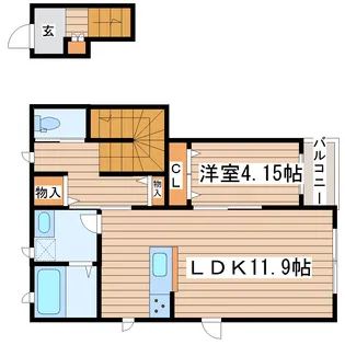 ヴェルデ【2階】の間取り