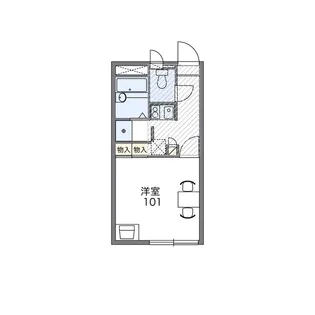 レオパレス都【1階】の間取り