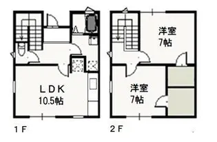 メゾネット Cの間取り