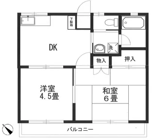 第一コーポ田中【2階】の間取り