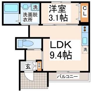 コンフォール四方池【1階】の間取り