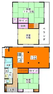 埼玉県入間郡毛呂山町前久保南4【一戸建】の間取り