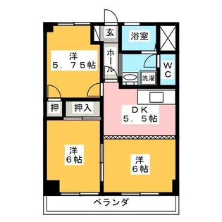 第二吉田ビル【4階】の間取り