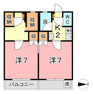 メゾン多々野【1階】の間取り
