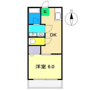 福井コーポ【3階】の間取り