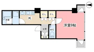 パインベルテ御陵【5階】の間取り