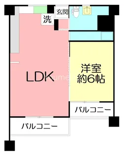 チサンマンション茅ヶ崎【3階】の間取り