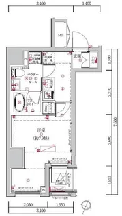 LUMEED勝どき【4階】の間取り