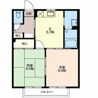 城の里B【1階】の間取り