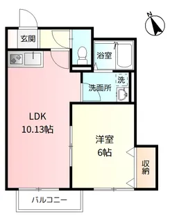 メリディアン南中山II【2階】の間取り