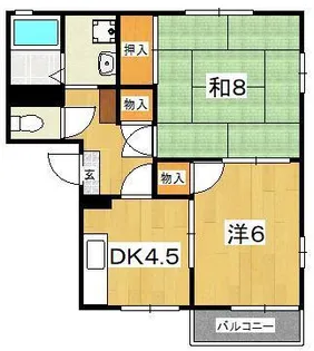 ドミパストラル【2階】の間取り
