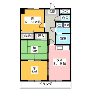 N’S餐霞園【4階】の間取り