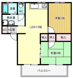 ローズハイツ【2階】の間取り