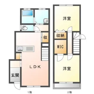 セリパーブ津之郷 東棟【2階】の間取り