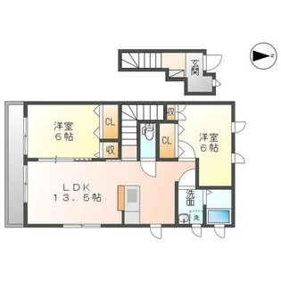 アスピレール【2階】の間取り