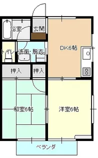 サンパレス【2階】の間取り