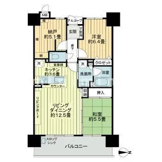 熊本県熊本市中央区新町1【マンション】の間取り